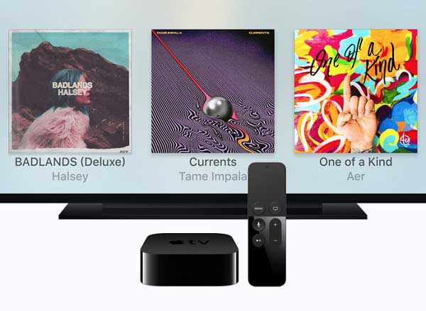 Apple Music の音楽を Apple TV にインポート