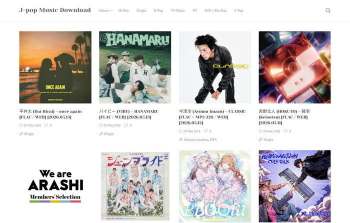 J-POPダウンロードサイトお勧め-J-pop Music Download