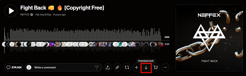 SoundCloud公式から曲をダウンロード