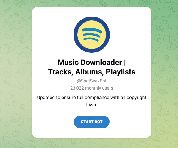 Telegram Spotify MP3 Downloader