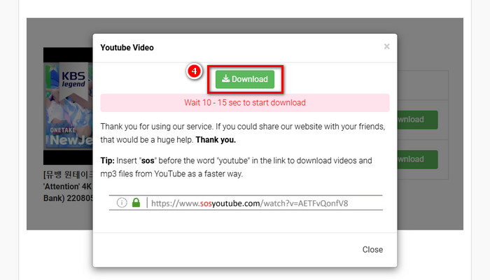Y2MateでYouTubeをMP3にダウンロード